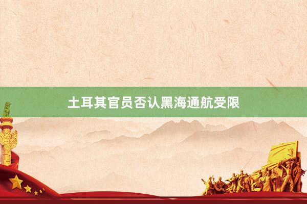 土耳其官员否认黑海通航受限