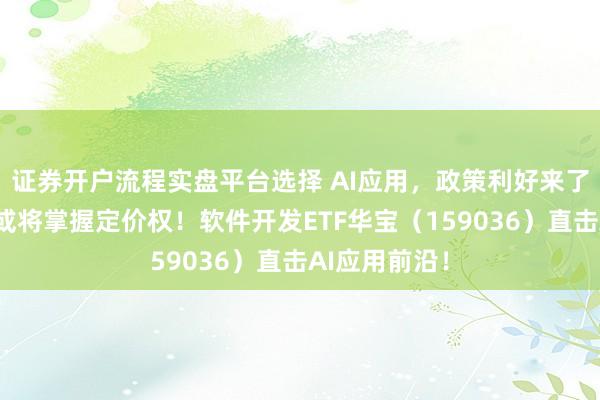 证券开户流程实盘平台选择 AI应用，政策利好来了！垂类厂商或将掌握定价权！软件开发ETF华宝（159036）直击AI应用前沿！