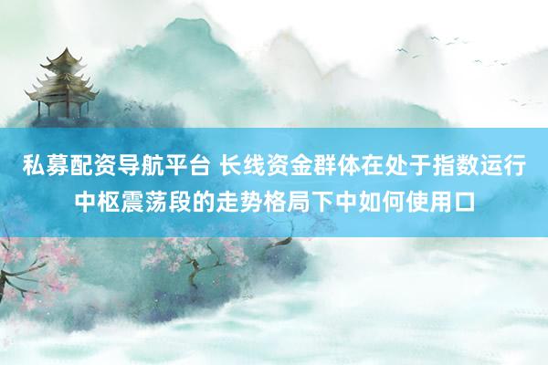 私募配资导航平台 长线资金群体在处于指数运行中枢震荡段的走势格局下中如何使用口